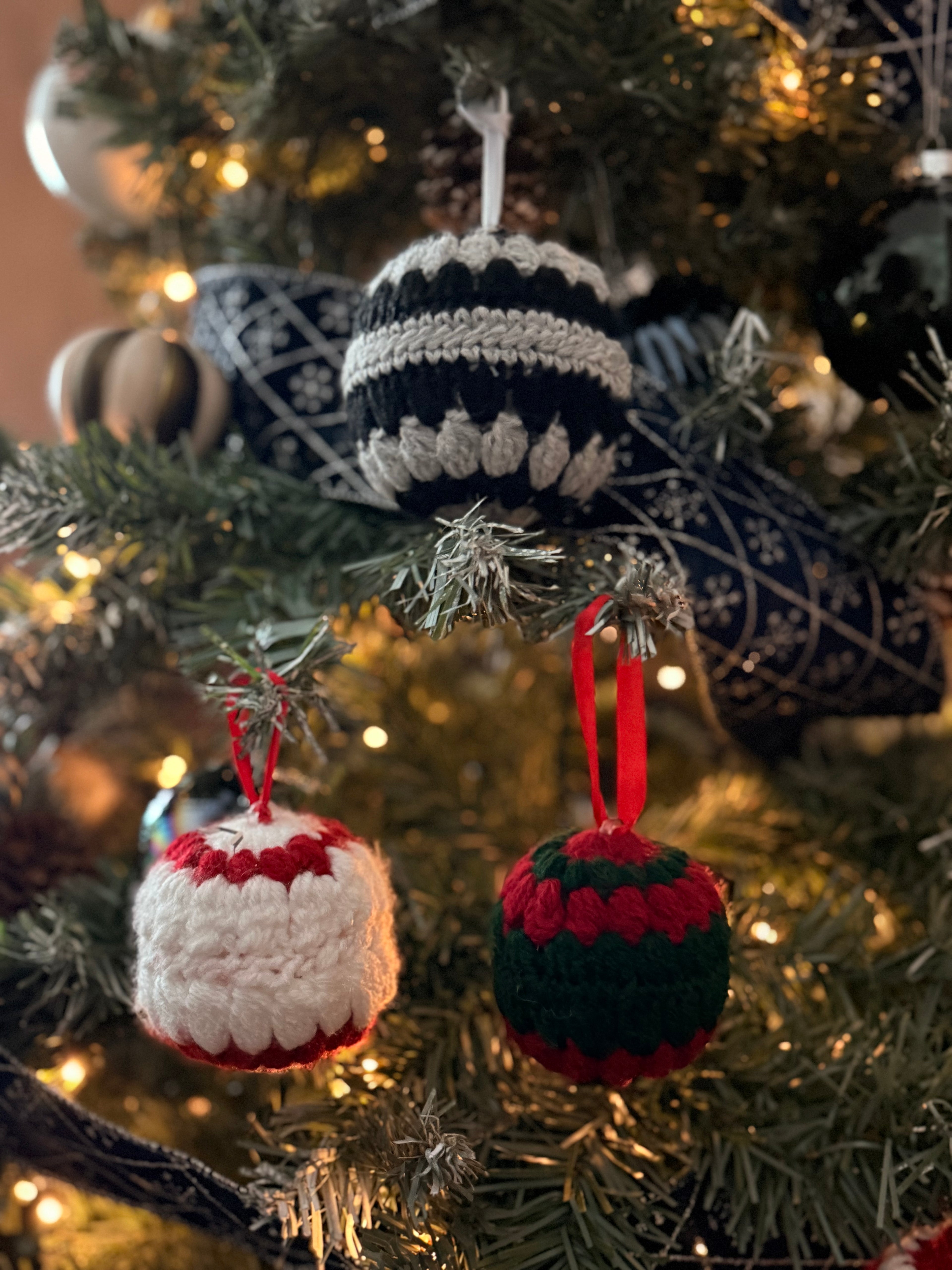 Handmade Crochet Christmas Baubles – Cosy Festive Tree Decorations